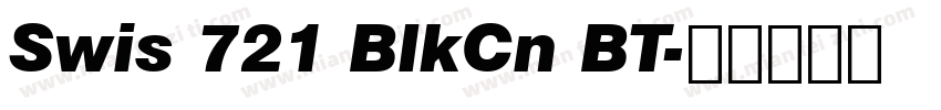 Swis 721 BlkCn BT字体转换